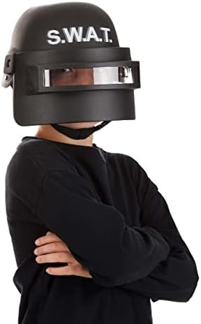 SWAT Costume Visor Helmet for Kids - Adjustable Plastic