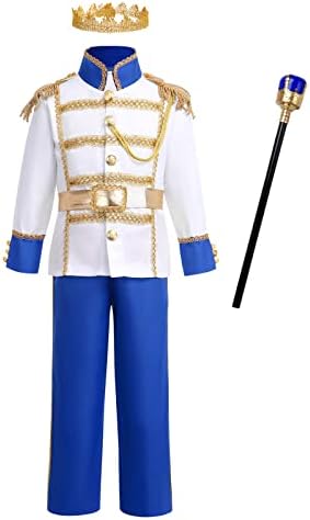 IBAKOM Prince Charming Costume for Boys Halloween Christmas Costumes