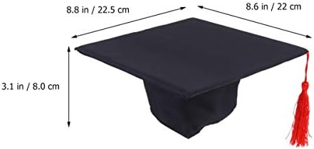 NUOBESTY Kids Graduation Cap Black