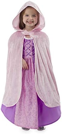 Little Adventures Pink Cloak Girls Costume - Machine Washable Play Party Set