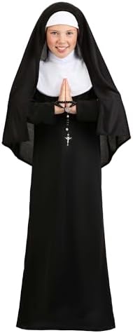 Fun Costumes Kids Nun Costume Catholic Sister Robe for Girls