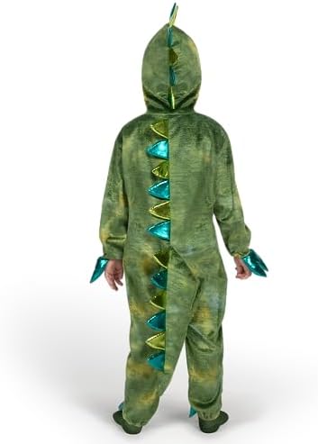 Spooktacular Creations Halloween Jumpsuit for Kids - Shining T-Rex