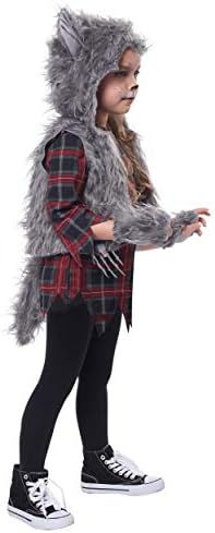 Soft warm stylish Wee-Wolf costume for girls