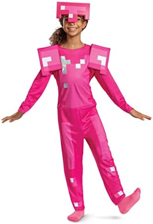 official Minecraft Pink Armor costume for kids
