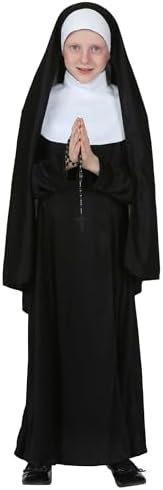 Fun Costumes Kids Nun Costume Catholic Sister Robe for Girls