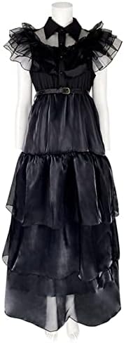 Gothic Black Dress Costume for Women and Girls