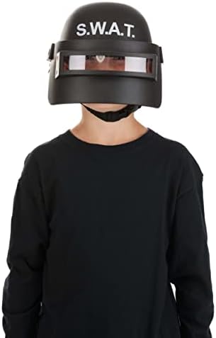SWAT Costume Visor Helmet for Kids - Adjustable Plastic