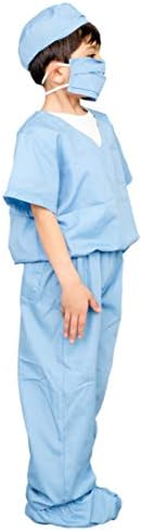 Doctor Scrubs Kids Blue Halloween Costume