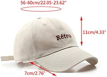 Retro Hip Hop Baseball Cap with Embroidered Letters