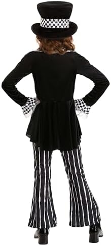 Fun Costumes - Mad Hatter Costume for Girls - Dark Wonderland Outfit