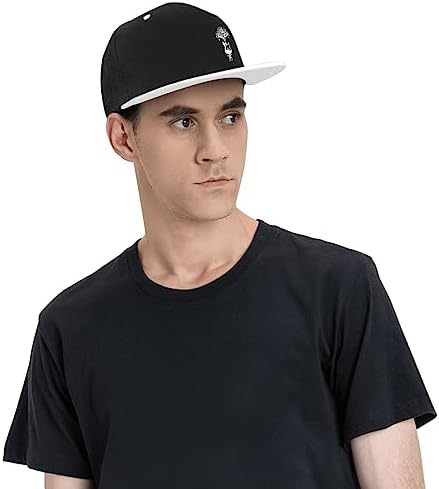 Guitar Tree Graphic Baseball Cap - Unisex White