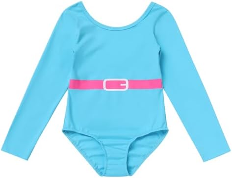 ODASDO 80s Retro Fitness Outfit for Girls Halloween Costume Set