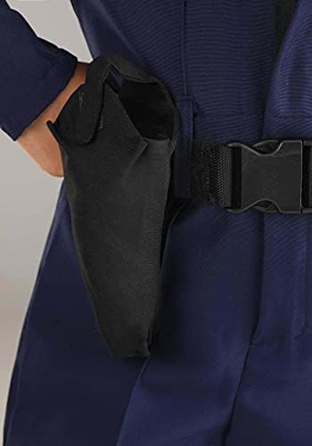 Girls Tactical Cop Jumpsuit Costume with Hat and Belt