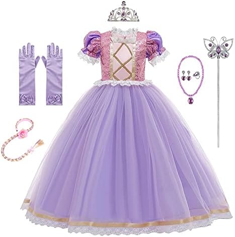 Sofia Princess Costume for Girls 11-12T wGloves Hair Wig