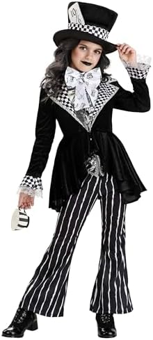 Fun Costumes - Mad Hatter Costume for Girls - Dark Wonderland Outfit