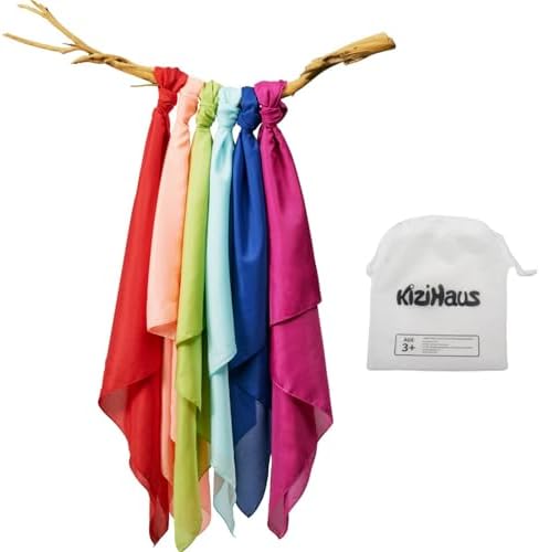 Kizihaus Play Scarves Set of 6 with Storage Bag