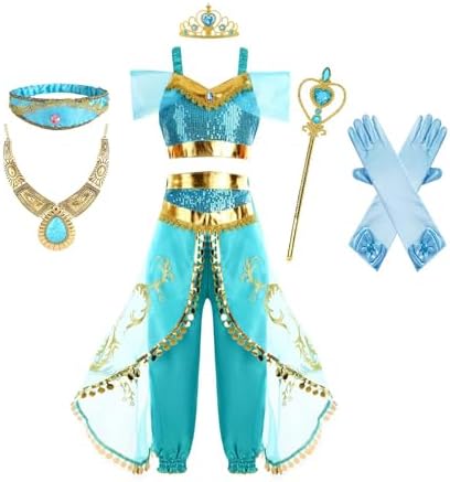 BLOOMIRO Princess Kids Halloween Costume Set