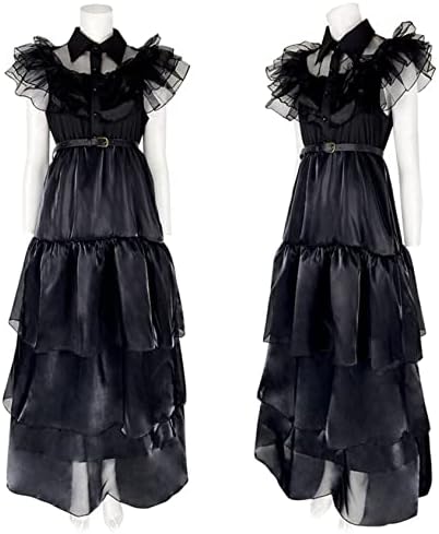 Gothic Black Dress Costume for Women and Girls