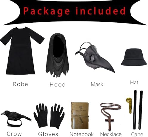 SENLI Plague Doctor Costume for Kids