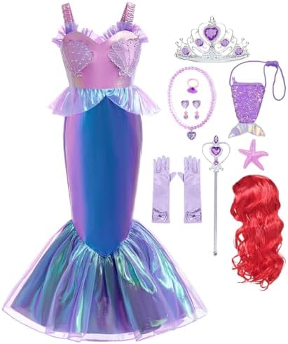 Mermaid Princess Little Mermaid Costume for Girls