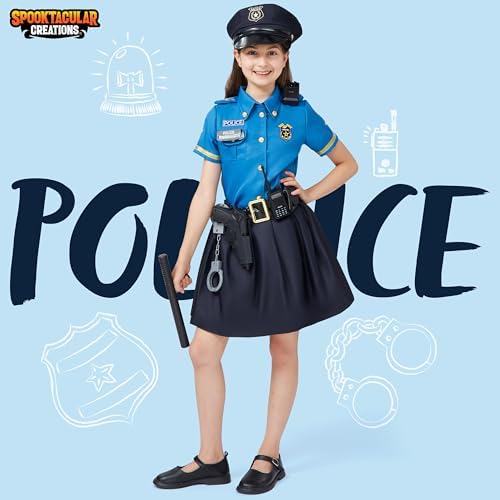 Spooktacular Creations Halloween Police Officer Costume for Girls