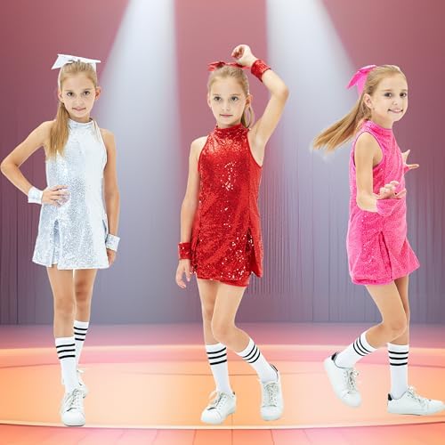 Girls Sequin Dance Costume - Jazz Hip Hop Outfit