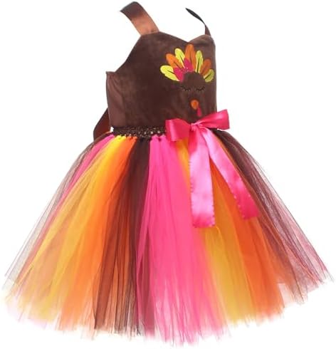 Comfortable Stylish Kids Thanksgiving turkey Girls Costume