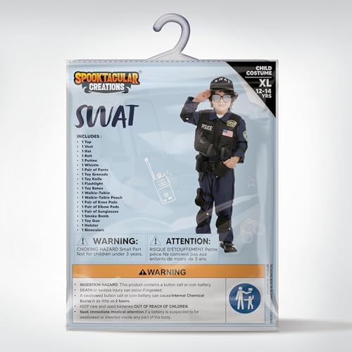 Spooktacular Creations Police SWAT Costume for Kids Halloween Party Costume