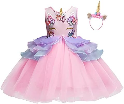 Myrisam Princess Girls Unicorn Party Costume