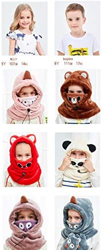DC Supernice Balaclava Winter Hat Cute Dinosaur Kids Beanie for 2-12