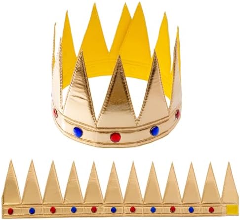 Regal Gold King Crown Costume Crown for Boys and Girls