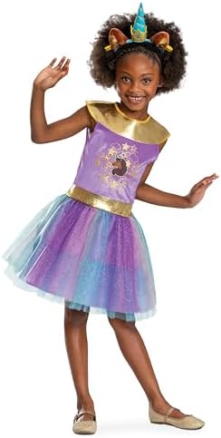 Disguise Girls Afro Unicorn Halloween Costume with Headband