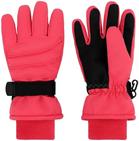 Duoyeree Kids Waterproof Ski Gloves Warm Durable and Stylish for Winter