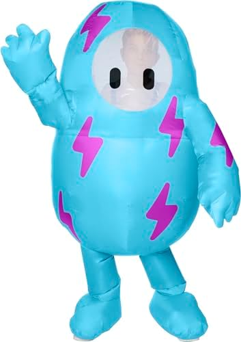 InSpirit Designs Blue Lightning Inflatable Kids Costume Fall Guys uniform