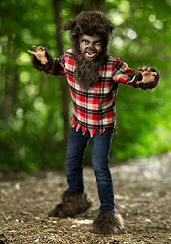 Faux Fur Werewolf Costume Kids Halloween Trick or Treat