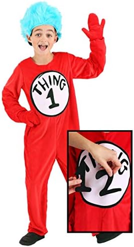 Elope Dr Seuss costume for kids - Thing 1 Thing 2 - Large