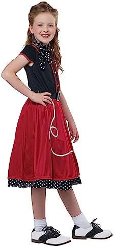 50s Sweetheart Party Costume for Girls