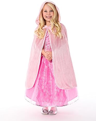 Little Adventures Pink Cloak Girls Costume - Machine Washable Play Party Set