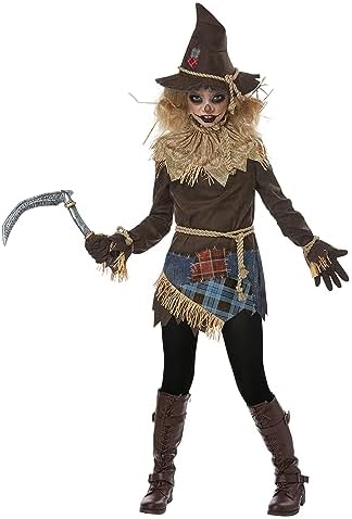 Paper Creepy Scarecrow Costume for Girls This That the Blah-Blah