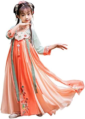 AINIFU Fairy Hanfu Dresses for Girls 4-16 Years