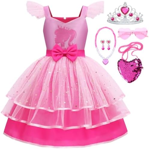 Perfect Girls Pink Cosplay Costume Dress for Halloween
