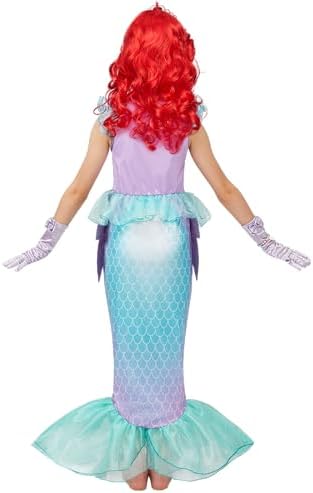 Halloween Mermaid Princess Costume for Girls 4-6