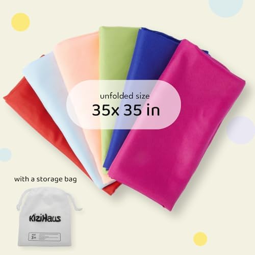 Kizihaus Play Scarves Set of 6 with Storage Bag