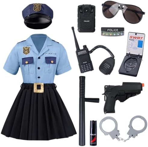 Halloween Girls Police Officer Costume