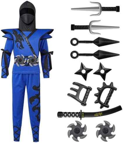 Spooktacular Creations Kids Birdy Blue Ninja Costume for Boys