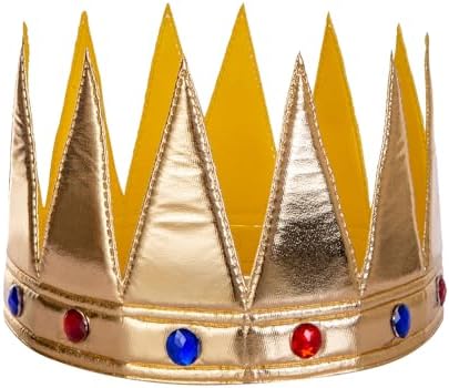 Regal Gold King Crown Costume Crown for Boys and Girls