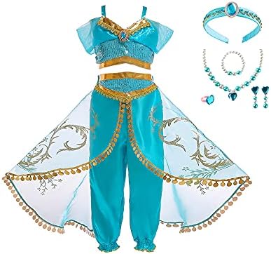 Girls Arabian Princess Halloween Cosplay Costume Set