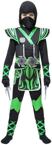 Spooktacular Kids Ninja Costume for Boys - Action-Packed Halloween Fun