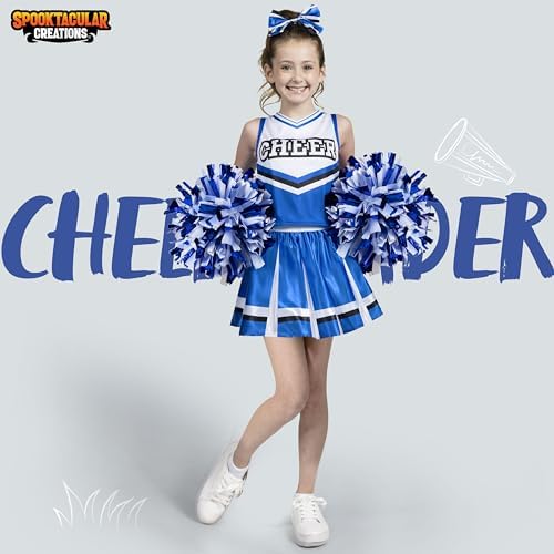 Spooktacular Creations Halloween Cheerleader Costume Set for Girls