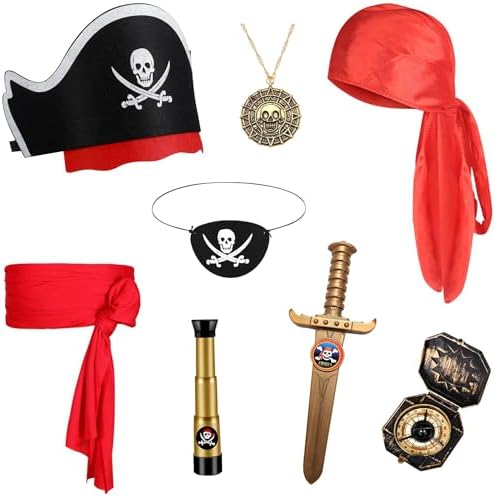 Pirate Kids Costumes Accessories Halloween Party Set